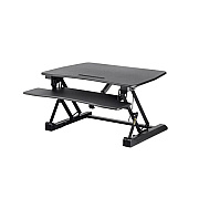 Monoprice Workstream By Electric Height Adjustable Sit-stand Workstation Desk Converter, 36in (27774)