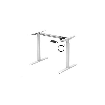 Monoprice Sit-stand Desk, Frame Only, 1-motor, White (31291)