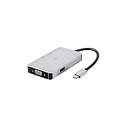Monoprice Consul Series Usb-c Hdmi Adapter With Vga, Gigabit Ethernet, 2-port Usb 3.0, Usb-c 100w Pd 3.0 (34184)