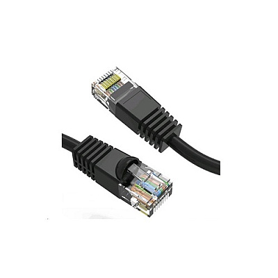 Axiom 12ft Cat6 Cable W/boot (black) (C6MBK12AX)