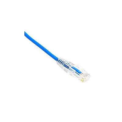 Weltron 1ft Cat6 28awg Slim Patch Cable Blue (90C6CBSLBL001)