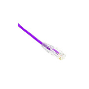 Weltron 1ft Cat6 28wg Slim Patch Cable Purple (90C6CBSLPL001)