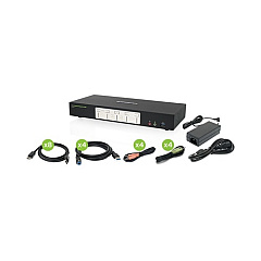 Iogear 4-port 4k Dual Displayport Kvm (GCS1944)