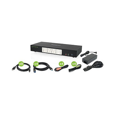 Iogear 4-port 4k Dual Displayport Kvm (GCS1944)