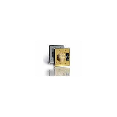Valcom Flush Mount Door Plate Spkr, Brass (V1072ABRASS)