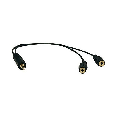 Tripp Lite 1ft Mini Stereo Y Splitter Adapter M/fx2 (P313001)