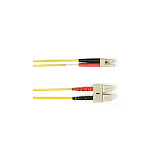Black Box Om1 62.5/125 Multimode Fiber Optic Patch Cable - Ofnp Plenum, Sc To Lc, Yellow, 3-m (9.8-ft.), Gsa, Taa, Non-returnable/non-cancelable (P62003MSCLCYL)