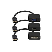 Add-On Addon 3pk 8in Dp To Dvi/hdmi/vga Adapter (DP2VGAHDMIDVIB)