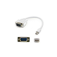Add-On Addon 3.0ft Mdp To Vga M/m White Adapter (MDISPORT2VGAMM3W)