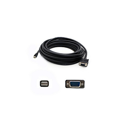 Add-On Addon 6.0ft Mdp To Vga M/m Black Adapter (MDISPORT2VGAMM6B)