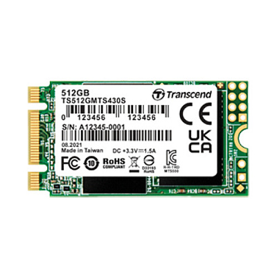 Transcend 512gb, M.2 2280 Ssd, Sata3 B+m Key, Tlc (TS512GMTS830S)