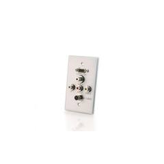 C2G Wp Sgl Alum Hd-15,3.5mm,a/v,s-video (40499)