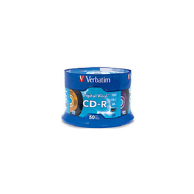 Verbatim 50pk Cd-r 80min 700mb Digital Vinyl Spi (94587)