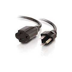 C2G 12ft Outlet Saver Power Ext Cord (53408)