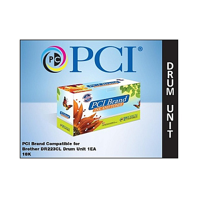 PCI Brand Compatible Brother Dr223cl Single Drum Unit 18000 Page Yield For Brother Hl-l3210/hl-l3230/hl-l3270/hl-l3290/mfc-l3710/mfc-l3750/mfc-l3770 (DR223CLPCI)