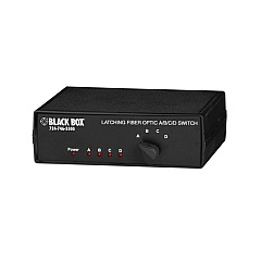 Black Box Fiber Optic A/b/c/d Desktop Switch - Latching, St Multimode, Gsa, Taa (SW1005A)