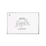 MooreCo Magne-rite Whiteboard - Abc Trim 4x8ft (219NH)