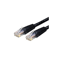 StarTech 25ft Cat6 Ethernet Cable Black Cat 6 Poe (C6PATCH25BK)