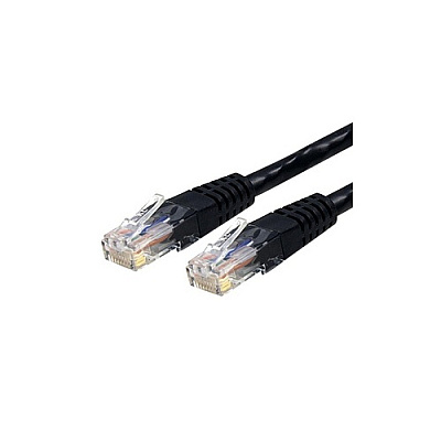 StarTech 25ft Cat6 Ethernet Cable Black Cat 6 Poe (C6PATCH25BK)