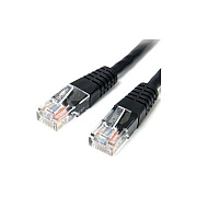 StarTech 2ft Black Molded Cat5e Utp Patch Cable (M45PATCH2BK)