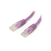 StarTech 6ft Purple Molded Cat5e Utp Patch Cable (M45PATCH6PL)
