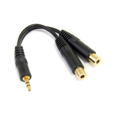 StarTech 6" Stereo Splitter Cable 3.5 To 2x 3.5mm (MUY1MFF)