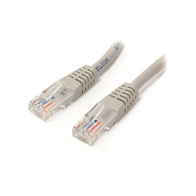 StarTech 6 Ft Gray Molded Cat5e Utp Patch Cable (M45PATCH6GR)