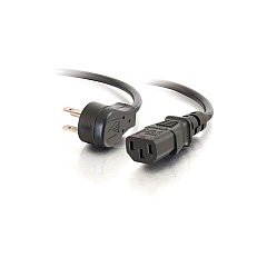 C2G 1.5ft Universal Flat Panel Power Cord (27900)