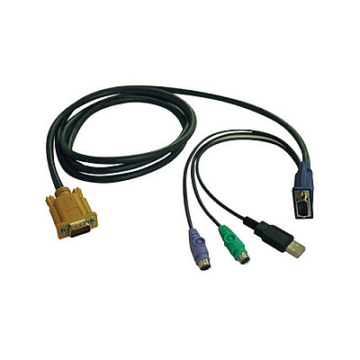 Tripp Lite 6ft Usb Ps/2 Kvm Switch Cable Kit Combo (P778006)