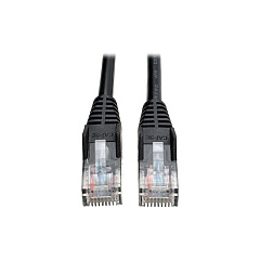 Tripp Lite 50ft Cat5 Snagless Patch Cable M/m Black (N001050BK)