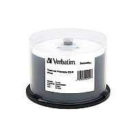 Verbatim 50pk Cd-r 80min 700mb 52x Wht Thermal (94949)