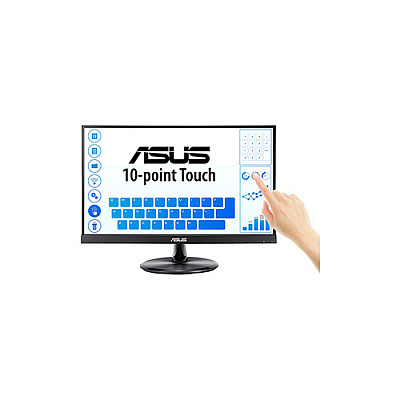 ASUS Eye Care Monitor 21.5in 1920x1080 75hz Touchscreen Speakers Hdmi Vga Black (VT229H)