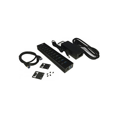 Vantec 10-port Usb 3.0 Aluminum Hub (UGTAH110U3BK)
