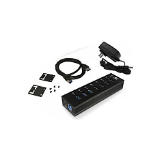 Vantec 7-port Usb 3.0 Aluminum Hub (UGTAH710U3BK)