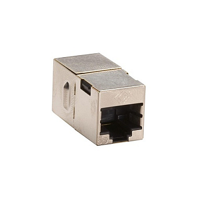 Black Box Cat5e Shielded Cross-pin Coupler - Silver, Taa (FM568R2)