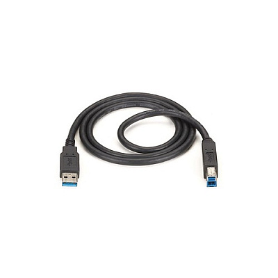 Black Box Usb 3.0 Cable - Type A Male To Type B Male, Black, 6-ft. (1.8-m) (USB300006MM)