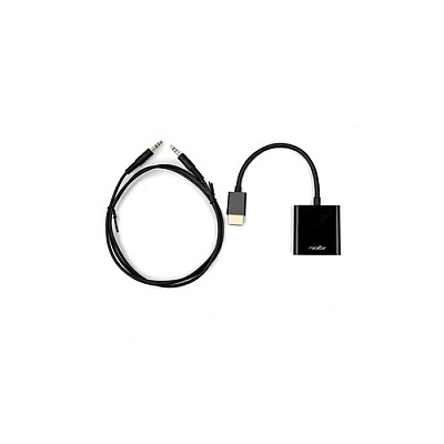 Rocstor Hdmi To Vga + 3.5mm Audio Adapter, Hdm (Y10A187B1)
