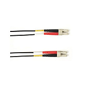 Black Box Om4 Mm Fo Patch Cable Duplx, Plenum, Black, Lclc 30 Ft (FOCMPM4LCLCBK30)