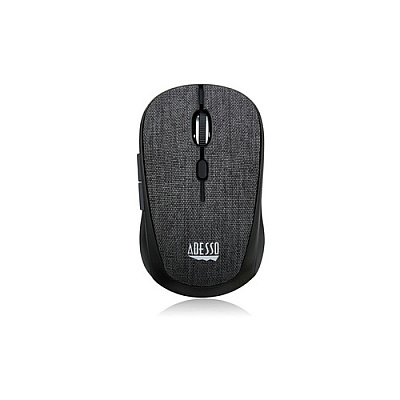 Adesso Wireless Blk Fabric Mini Optical Mouse (IMOUSES80B)