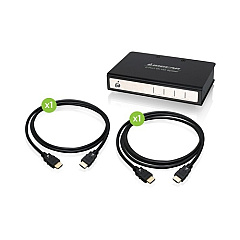 Iogear 2-port Cinema 4k Splitter With Hdmi Cabl (GHSP8422BKIT)