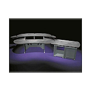 Middle Atlantic Products 84 Desk&ob W/dbl Rack,ps (ELUR+D12DPS)