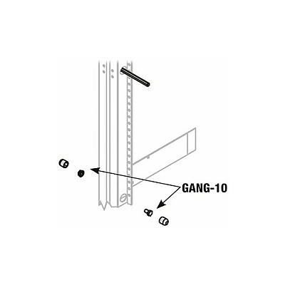 Middle Atlantic Products Thrd Ganging Hdwr 10 Rks (GANG10T)
