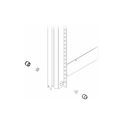 Middle Atlantic Products 2pc Magnetic Sockets For (MAG1/2)