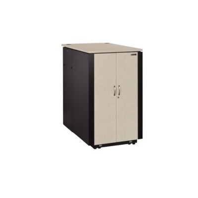 Black Box Soundproof Server Cabinet - 42u, M6 Square Holes, 29.5"w X 44.6"d X 81"h, Gsa, Taa (QC42ULGR2)
