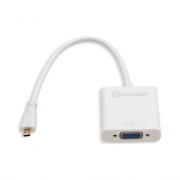 Syba Multimedia Micro Hdmi To Vga Cable Adapter, White C (SY-ADA31045)