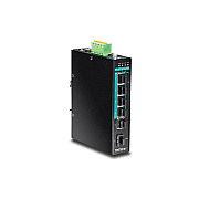 Trendnet 5-port Hardened Industrial Gigabit Poe+ Din-rail Switch (TIPG541)