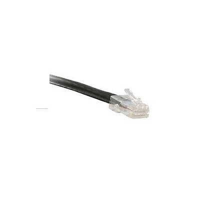 Enet Solutions Cat6 Black 7ft No Boot Patch Cable (C6BKNB7ENC)