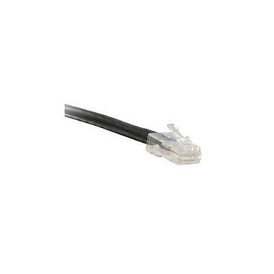 Enet Solutions Cat6 Black 50ft No Boot Patch Cable (C6BKNB50ENC)