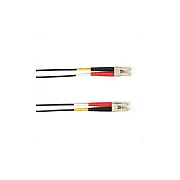 Black Box Om3 50/125 Multimode Fiber Optic Patch Cable - Ofnp Plenum, Lc To Lc, Black, 3-m (9.8-ft.), Gsa, Taa, Non-returnable/non-cancelable (FOCMP1003MLCLCBK)