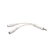 Tripp Lite 6in Mini Stereo Y Splitter Adapter M/fx2 (P31306NWH)